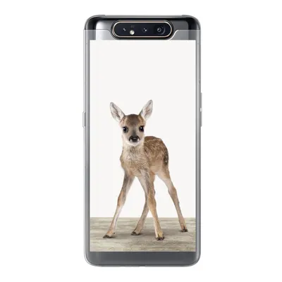 Produktbild von MuchoWow® Handyhülle Schutzhülle Hülle für Samsung Galaxy A80 Hirsche - Baby-Hirsche - Tiere - Mädchen - Jungen - Kinder Silikon Softcase Handy Hülle - Schutzdeckel