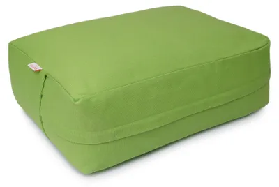 Produktbild von yogabox VIPASSANA Kissen XL - apfelgrün 45 x 33 x 14 cm Buchweizenschalen