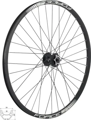 Produktbild von Vorderrad 27,5" FORCE BASIC DISC 584x19 HBM475 6b 36sh