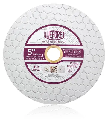 Image de Disque de coupe diamanté de 5 pouces - Pour le découpe et le polissage à sec