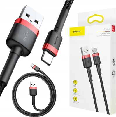 Obrázek produktu pro Kabel USB-A do USB-C 0.9m Cyjanowy