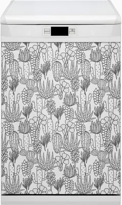 Produktbild von Abwaschbar 45x80 cm Geschirrspüle Magnetmatte Küche Dekorative  - Kakteen