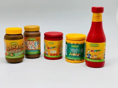 Produktbild von Tanner der kleine Kaufmann Holzset mit Rapunzel Miniaturen, für Kaufmannsladen