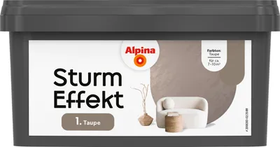 Produktbild von Alpina Wandfarbe Sturm Effekt taupe 1 L