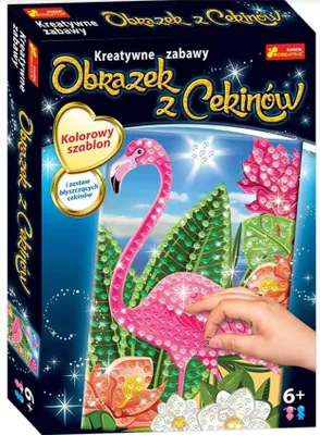 Zdjęcie produktu dla Cekinowy Obrazek. Flaming 43909.