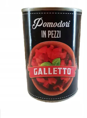 Zdjęcie produktu dla Pomodori IN PEZZI GALLETTO Oryginalne Włoskie Pomidory 400g