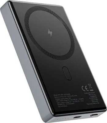 Produktbild von Allity Powerbank Wireless APB-300 PD QC 20W 10000 mAh Grau Magnetisch