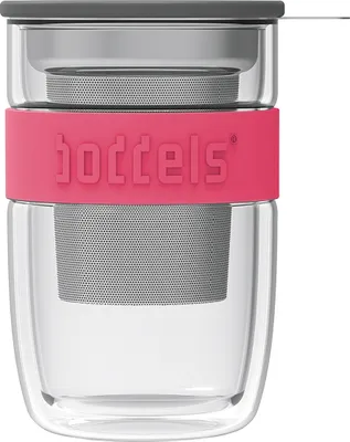 Produktbild von BODDELS Teebecher mit Sieb SEEV 380ml himbeerrot