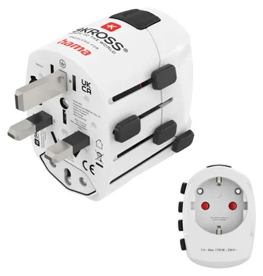 Produktbild von Hama Weltreiseadapter World Travel Pro, 3-polig