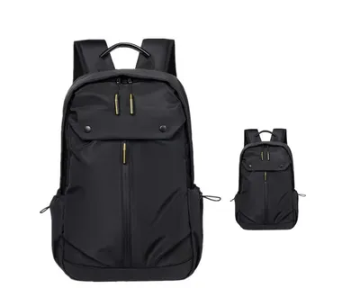 Produktbild von Uni Reise-Rucksack 20–37L Schwarz – Anti-Diebstahl, Oxford Stoff, Leicht & Modern