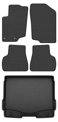 Produktbild von Gummimatten + Kofferraumwanne für Peugeot 207 2006-2012 (Kombi) – Schwarz, passgenau – Wielganizator