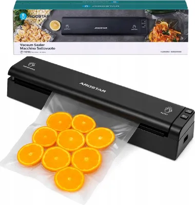 Zdjęcie produktu dla Zgrzewarka Próżniowa Żywności Pakowarka Aigostar HUDSON 110W + Woreczki