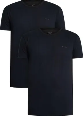 Produktbild von GANT 2er-Pack Lounge-T-Shirts mit Rundhalsausschnitt, Schwarz M
