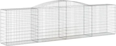 Obrázok produktu pre vidaXL Gabión s vysokým oblúkom 400x50x100/120 cm Pozinkované železo