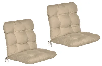 Produktbild von Beautissu 2er Set Niedriglehner Auflagen Set Flair NL, 100x50x8cm, Natur