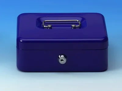 Produktbild von Geldkassette Größe 2 blau Packung mit 20 Stück