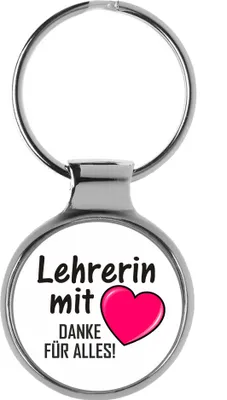 Produktbild von KIESENBERG 3D Schlüsselanhänger Lehrerin mit Herz Geschenk A-90191