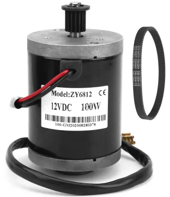 Obrázek produktu pro 12V 100W vysokorychlostní komutátorový motor s řemenicí 384 pro skútry