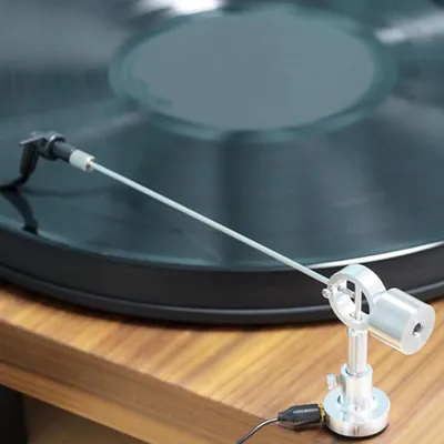 Productafbeelding van Platenreiniger Arm - Vinylborstel Antistatisch - Muziek Luisteren - Verwijdert Stof Statisch - 4.5-6 cm - Zwart