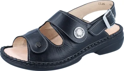 Produktbild von FINN COMFORT FinnStretch Isera Damen Sandale schwarz Glattleder - Größe: 41
