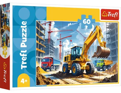 Obrázok produktu pre Puzzle traktorbagr, 60 dielov pre deti