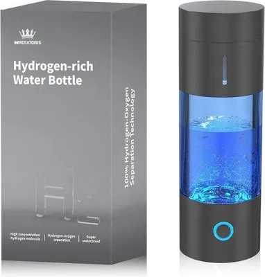 Image de Bouteille d'eau Hydrogen pour adultes - 230 ml - Bouteille filtrante enrichie en antioxydants