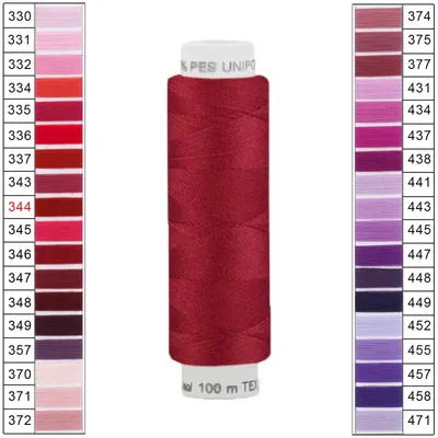 100m / 1 Spule Unipoly 120 TEX14x2 Polyester weinrot