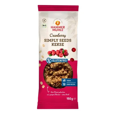 Immagine prodotto di Biscotti Simply Seeds - Mirtillo rosso 150g