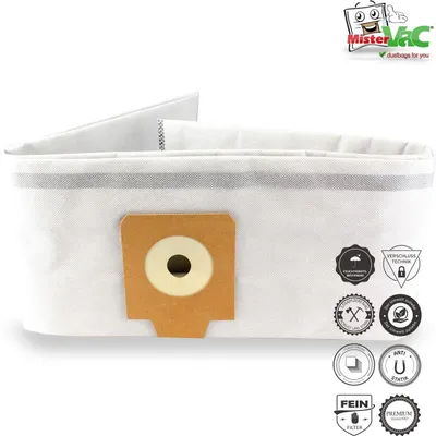 Produktbild von MisterVac Staubsaugerbeutel 5 Stück kompatibel mit MisterVac MV 657 SCM