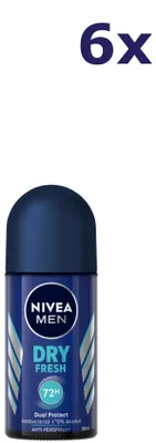 Produktbild von 6x Nivea Deo Roll-on Men - Dry Fresh 50 ml