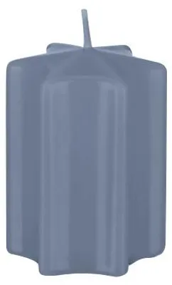 Produktbild von Sternkerzen Pacific Blau Grau 120 x Ø 60 mm, 4 Stück