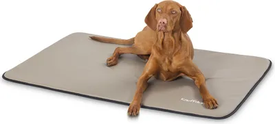 Produktbild von Knuffelwuff Kunstleder Hundematte Cheyenne XXL 120 x 80cm Taupe