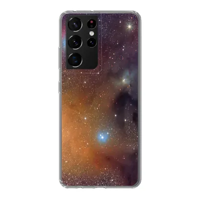 Produktbild von MuchoWow® Handyhülle Schutzhülle Hülle für Samsung Galaxy S21 Ultra Universum - Sterne - Farben - Jungen - Mädchen - Kinder Silikon Softcase Handy Hülle - Mobiltelefon