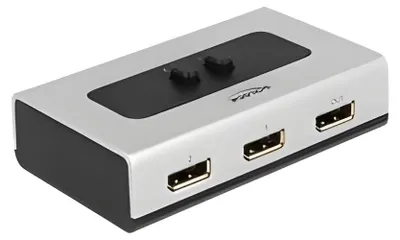 Produktbild von DeLOCK 87668, DisplayPort, Schwarz, Grau, 2560 x 1440 Pixel, 112 mm, 68 mm, 29 mm