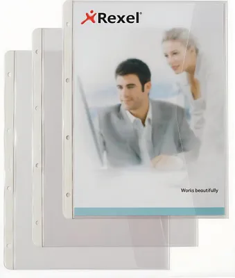 Produktbild von Dokumentenhülle A4+ Abheftrand transparent