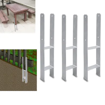 Immagine prodotto di EINFEBEN Palo di sostegno ad H 121MM recinzioni 600MM paletto di ancoraggio carport