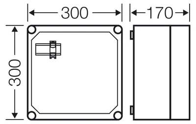 Obrázok produktu pre HENSEL Mi-APZ kryt 300x300x170mm 1 kus