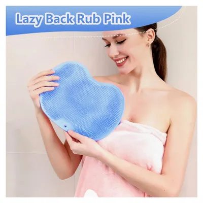 Produktbild von Fußbürste für die Dusche, Rutschfestes Silikon Massagepad, Fußmassagegerät für Pediküre und Fußpflege, Blau (22 x 29 cm)
