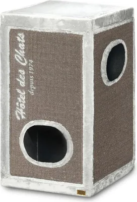 Image de Arbre à chat Europet Bernina Trend Rockefeller gris, dimensions : 50 x 50 x 90 cm