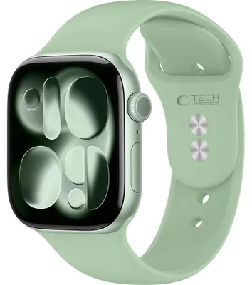 Obrázek produktu pro Náhradní řemínek pro Apple Watch 42/41/40/38 mm, značka Tech-Protect, silikonový, barva pistáciová