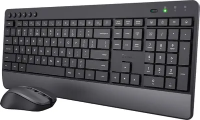 Produktbild von Trust L1119161 Trust Treso Wireless Comfort Tastatur-Maus-Set kabellos schwarz