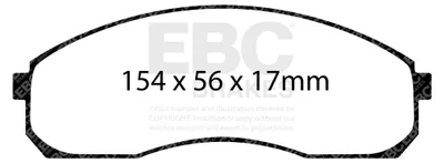 Obrázek produktu pro EBC Sada brzdových destiček ULTIMAX2 Přední Kia 0K56A3323Z