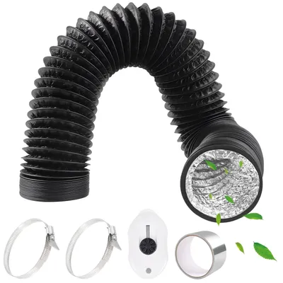 Productafbeelding van Flexibele Ventilatie Luchtkanaal 3 Inch met Aluminium Folie Tape
