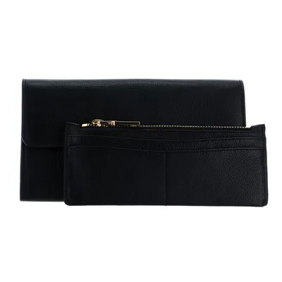 Produktbild von ESPRIT Leder Abendtasche Zoe Clutch Wallet Black schwarz