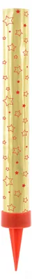 Produktbild von PartyDeco Tortendekorationen, goldfarben, 12 cm, 1 Packung mit 4 Stück