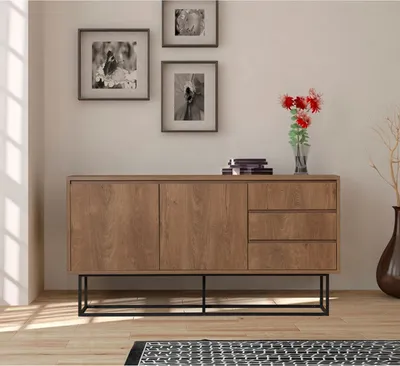Zdjęcie produktu dla Skye Decor, Ruba, szafka do salonu, orzech, 140 x 72 x 36 cm