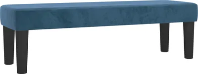 Immagine prodotto di | panchina | Blu scuro 100 x 30 x 30 cm Velluto