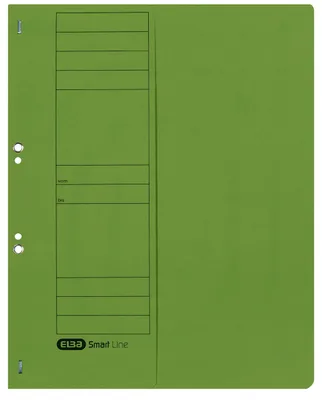 Imagen del producto de Elba, carpeta de anillas A4, con costuras, de cartón, para uso comercial, 50 unidades, color verde