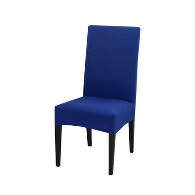 Produktbild von STILVORA Stuhlhussen Einfarbige, Stretch-Stuhlhussen 4er-Set, Elastisch Stuhlüberzüge, rutschfest Waschbar Dekoration, Blau
