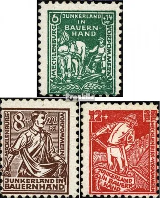 Produktbild von Briefmarken Sowjetische Zone (All.Bes.) 1945 Mi 23a-25a (kompl.Ausg.) postfrisch Bodenreform